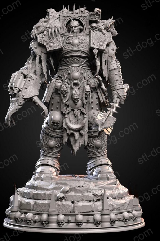 战锤40K 星际大战 何露斯(Horus Lupercal) 3D打印图纸